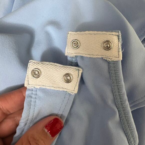 NWT Forever 21 Women's Blue Contour Sculpt Raceback Tank Bodysuit XL - Picture 6 of 6